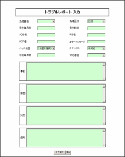 トラブルレポートシステム